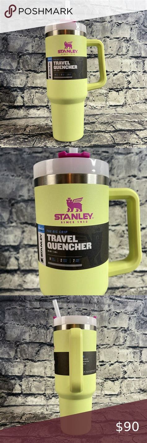 Stanley Citron Mix Adventure Quencher 40 Oz Travel Tumbler Yellow Pink