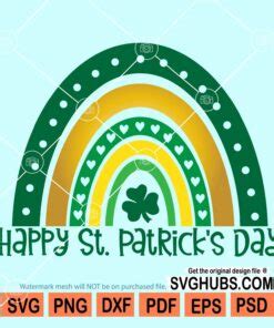 Happy st. Patrick’s day rainbow svg – SVG HUBS