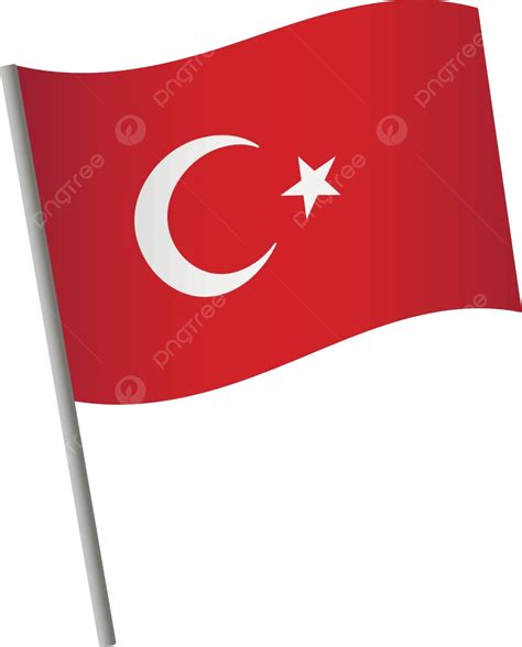 Turqu A Bandera Icono Pa S Agitar Ilustraci N Vector Png Pa S