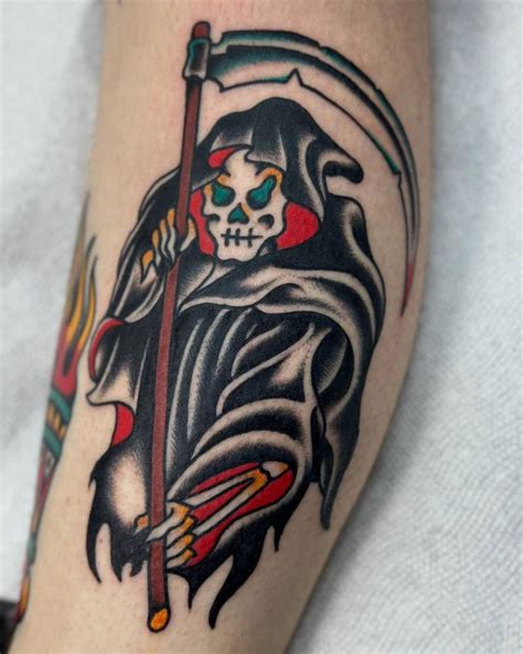 Details More Than Neo Traditional Grim Reaper Tattoo Best In Coedo