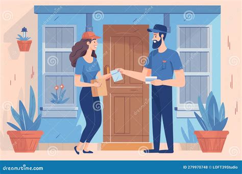 Generative Ai Delivery Service Order Shipping Stock Illustration