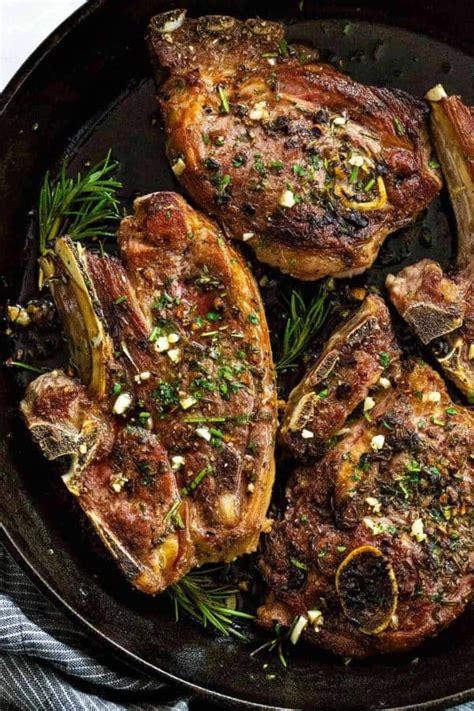 Lamb Chops With Garlic Herbs Jessica Gavin