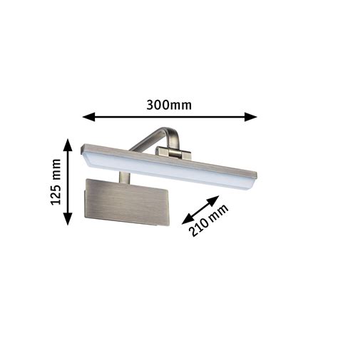 LED Picture Luminaire Renan 3000K 450lm 230V 6W Old Brass