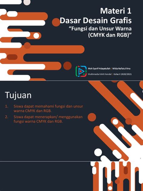 Pertemuan 2 Fungsi Dan Unsur Warna Cmyk Dan Rgb Pdf