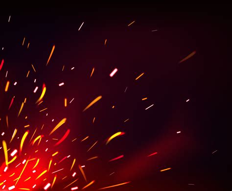 Realistic Fire Flare Effect Vector Art Graphics Freevector