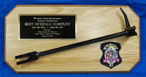 Custom Firefighter Plaques And Awards Fire Department Plaques