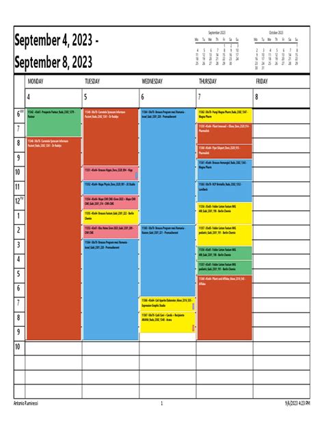 Weekly Calendar Style | PDF