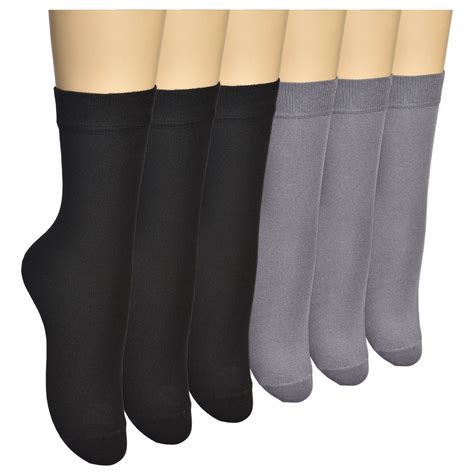 Womens Comfortblend Lightweight Ankle Socks 6 Pair