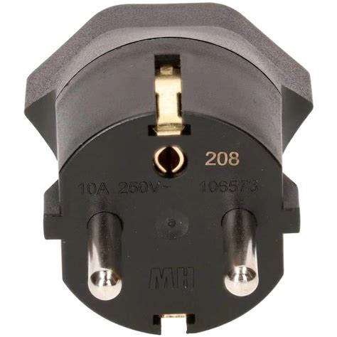 Fixadapter Schuko Typ13 3 Polig Schwarz Kaufen Bei OBI