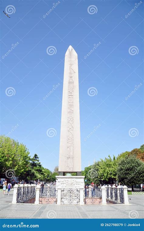 Obelisk Of Theodosius In Sultanahmet Square Istanbul Turkey Editorial