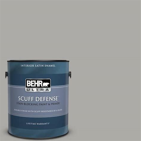 Behr Ultra Gal Ppu Cathedral Gray Extra Durable Satin Enamel