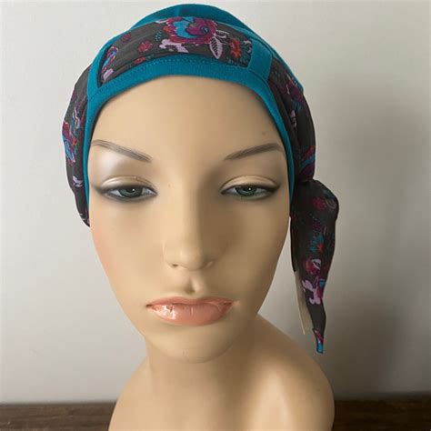 Turquoise Landa Turban Soft Chemo Head Wear CompassionHat