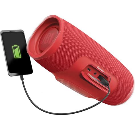 Bocina Port Til Inal Mbrica Bluetooth Resistente Al Agua Color Rojo