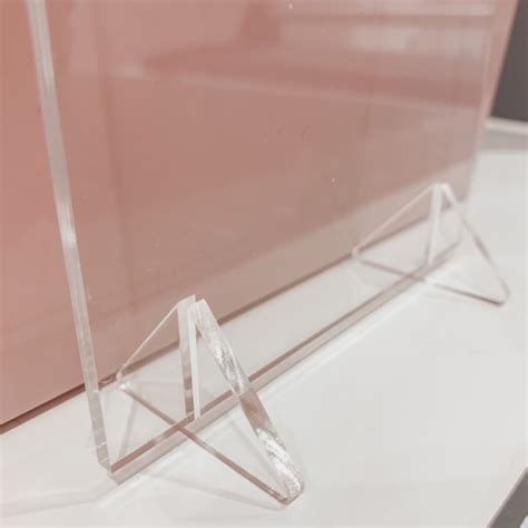 Acrylic Stands Holders Pair Of Perspex Mm Acrylic Feet Base To Hold