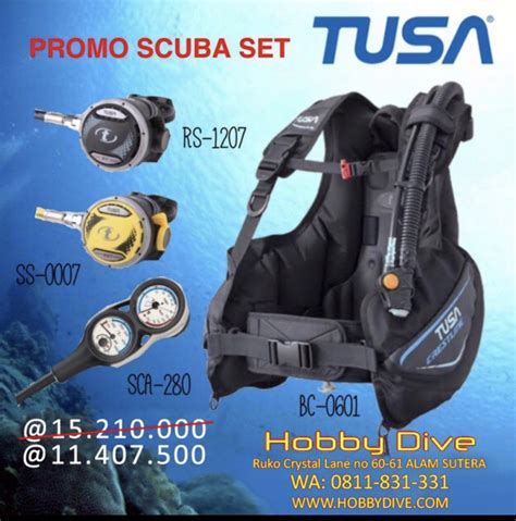 Set Tusa Scuba Set Bcd Crestline Rs Ss Sca