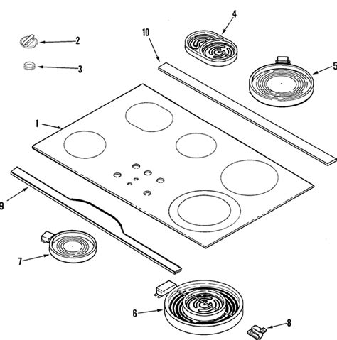 Jenn Air Jec Adw Cooktop Partswarehouse