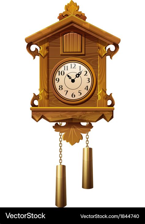 Cuckoo Clock Royalty Free Vector Image Vectorstock