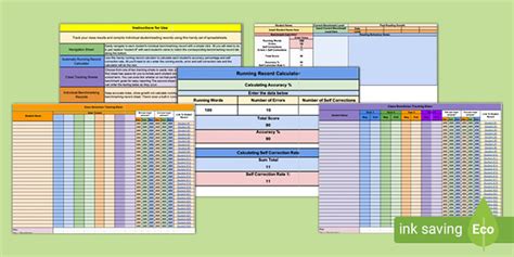 Editable Class Benchmark Tracking Sheets And Assessment Records