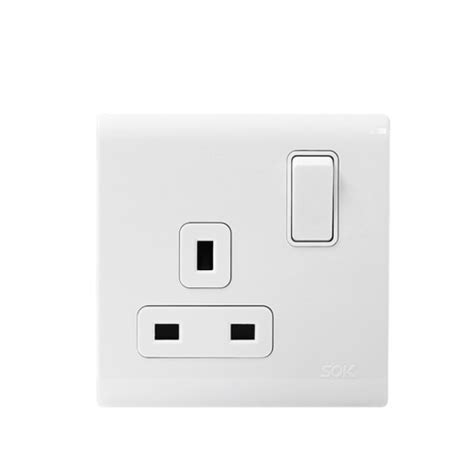 1gang 13a 250v Double Pole Switched Socket Outlet High Quality 1gang 13a 250v Double Pole