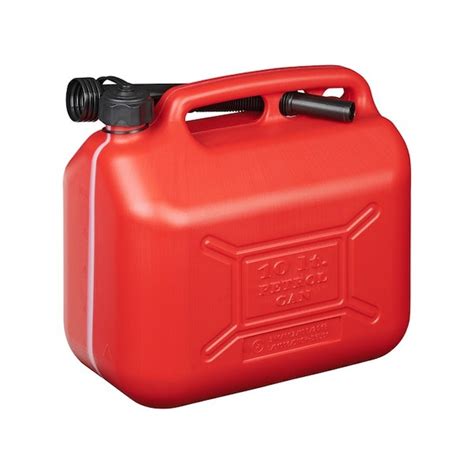 JERRYCAN KUNSTSTOF UN GEKEURD ROOD 10 LITER Vocor Tools B V