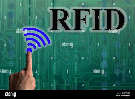 Concepto RFID Identificación por radiofrecuencia Comunicación para