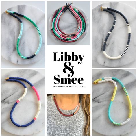 Heishi Bead Necklaces Handmade By Libby And Smee