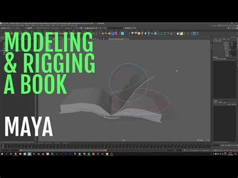 Modeling Rigging A Book In Maya Time Lapse YouTube