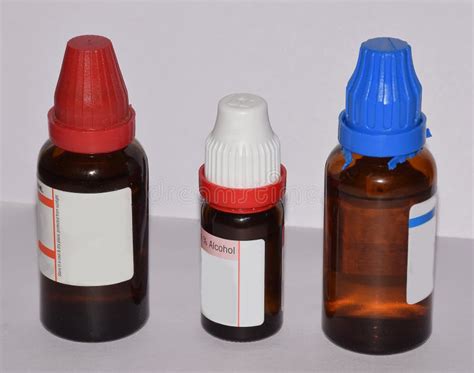 Homeopathic Medicine Glass Bottles Stock Image Image Of Homeopathic