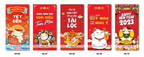 In bao lì xì Tết Bao lì xì in logo theo yêu cầu tại Xưởng Vũ trụ in