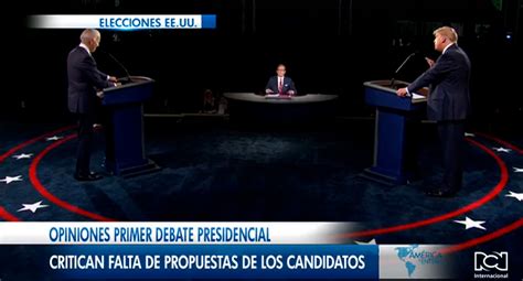 Opiniones Primer Debate Presidencial Critican Falta De Propuestas De