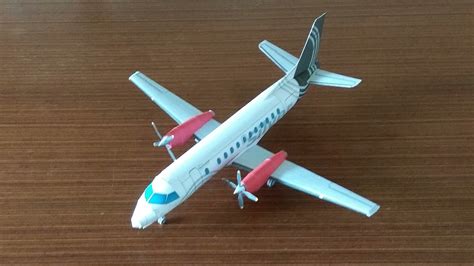 Saab 340b Silver Airways 172 Paper Model Youtube