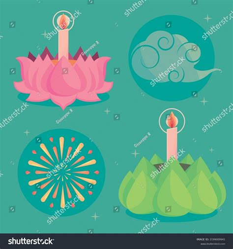 15 736 Thai loy krathong festival 图片库存照片和矢量图 Shutterstock