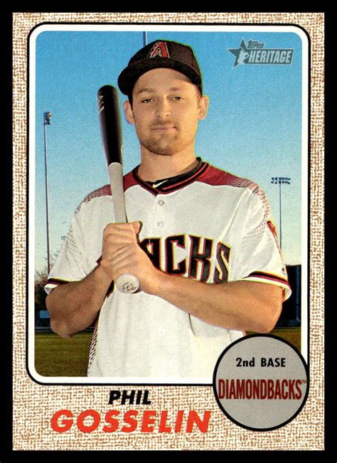 Topps Heritage Phil Gosselin Arizona Diamondbacks Ebay