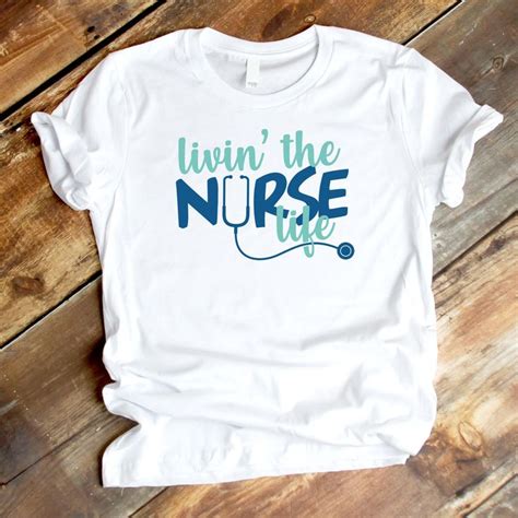 Living The Nurse Life Svg Eps Dxf Nurse Svg Nursing Svg Nurse Gift