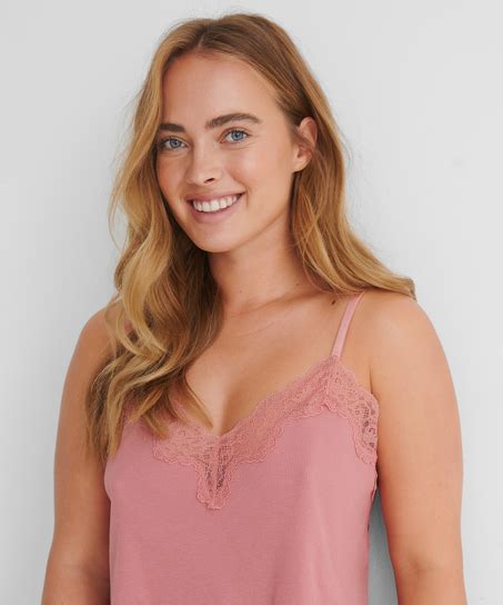 Cami Rib Lace Mia Hkm X Na Kd For £22 Tops Hunkemöller