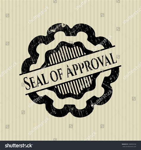 Seal Of Approval Rubber Stamp Stock Vector Illustration 328093436 ...