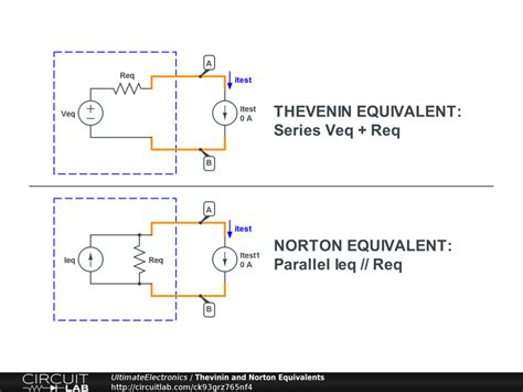 Thevenin Equivalent And Norton Equivalent Circuits Ultimate Electronics Book