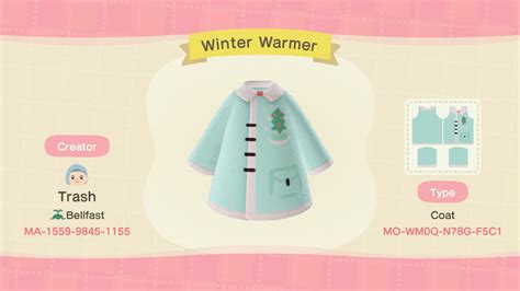 Winter Coat Animal Crossing Pattern Gallery And Custom Designs Animal