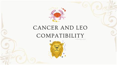 Cancer And Leo Compatibility In Love Relationships And Marriage Indielogy