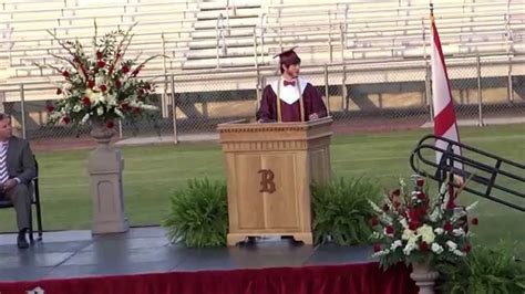 Boaz High School Graduation Invocation And Welcome 5 22 14 Youtube