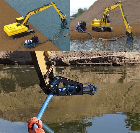 Excavator Mounted Dredge Pump Attachment Eddy Pump