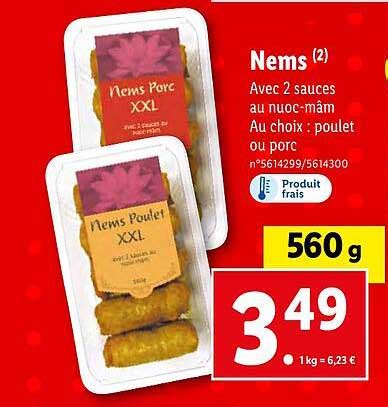 Promo Nems Chez Lidl ICatalogue Fr