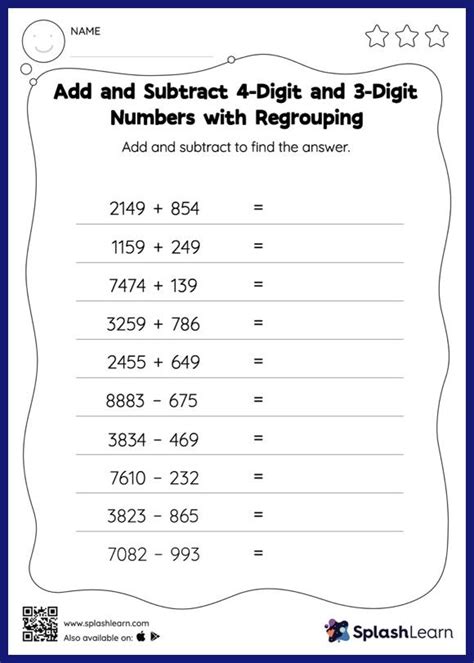 Printable Addition 4th Grade Math Worksheets