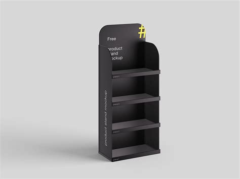 Free Product Stand Mockup PSD - mockups design