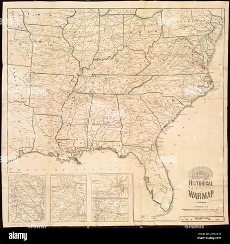 The historical war map , United States, History, Civil War, 1861-1865 ...