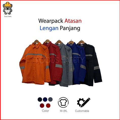 Jual Wearpack Wear Pack Safety Model Atasan Lengan Panjang Shopee