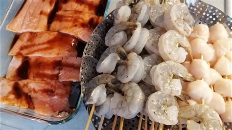 Salmon Shrimp And Scallopsnew Years Eve Ulam Youtube