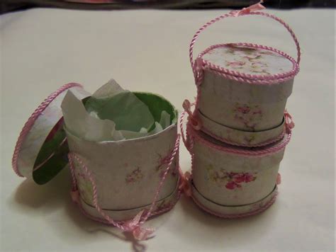 Hat Boxes Shabby Chic Style Minis Doll House Planter Pots