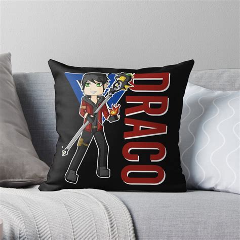 Itsfunneh Draco Krew Dog Gamer Throw Pillow Itsfunneh Store