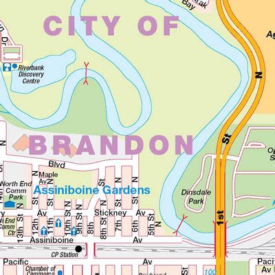 Brandon, MB Map by Mapmobility Corp. | Avenza Maps